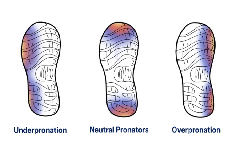 fitness products running shoes pronation test by wear pattern