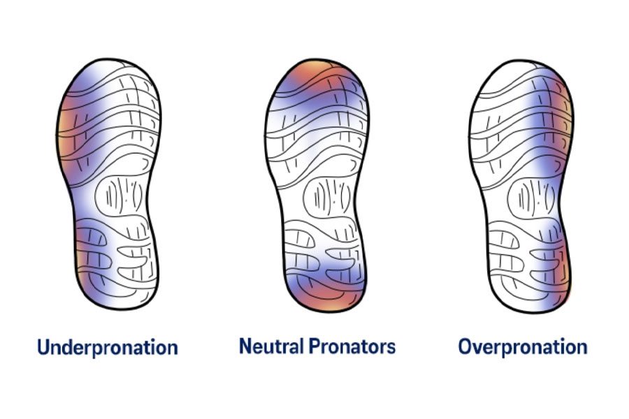 fitness products running shoes pronation test by wear pattern